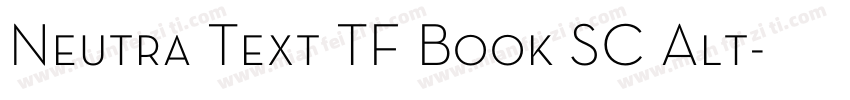 Neutra Text TF Book SC Alt字体转换